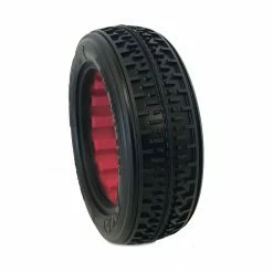 Discount 👍 Wholesale 🔥 AKA PRODUCTS, INC. 1/10 Rebar Front 2WD Tires, Super Soft with Red Inserts: Buggy 😀 🌟