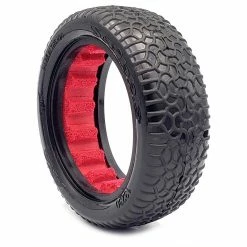 Flash Sale ✨ New ✔️ AKA PRODUCTS, INC. 1/10 Scribble Front 2WD 2.2 Tires, Ultra Soft with Red Inserts (2): Buggy 😍 🥰