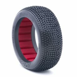 Promo ⭐ Flash Sale 😉 AKA PRODUCTS, INC. 1/8 Impact Super Soft Tires, Red Inserts (2): Buggy 😀 🔔