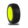 Discount 👍 New 🎁 AKA PRODUCTS, INC. 1/8 Double Down Super Soft Long Wear Pre-Mounted Tires, Yellow EVO Wheels (2): Buggy 🌟 😍