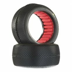Wholesale ⭐ Top 10 🤩 AKA PRODUCTS, INC. 1/8 EVO Gridiron Soft Long Wear Tires, Red Inserts (2): Truggy 💯 🛒