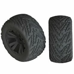 New 😉 Promo 🧨 ARRMA 1/10 dBoots Minokawa LP Front/Rear 3.8 Pre-Mounted Tires, 17mm Hex, Black (2): 4S 🤩 🧨