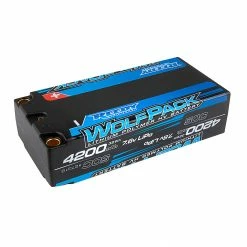 Coupon 👏 Coupon 🎉 Team Associated 7.6V 4200mAh 2S 50C Wolfpack Shorty HV-LiPo Battery: Tubes, 5mm 🌟 🧨