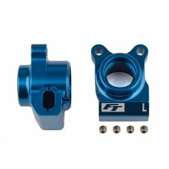 Outlet ✔️ Discount 💯 Team Associated RC10B6.2 FT Rear Hubs, blue aluminum 🎁 💯