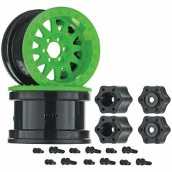 New ⌛ Deals 🧨 Axial 1/10 Method IFD 2.2 Beadlock Wheels, 12mm Hex, Green (2) 🎁 ✔️