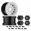 Flash Sale 😍 Best deal 😍 Axial 1/10 Method IFD 2.2 Beadlock Wheels, 12mm Hex, White (2) 👍 🔔