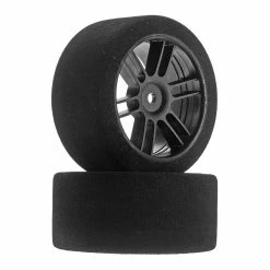 Discount 🔔 Budget 👏 BSR Racing Tires 1/10 30mm Nitro Touring Foam Tires, Mounted, 38 Rear, Black Wheels (2) 🔥 💯