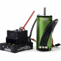 Coupon 😉 Best Sale 💯 Castle Creations 1/6 Mamba Monster X Brushless ESC / 1520-1650Kv Sensored Motor Combo 🧨 ❤️
