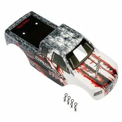 Flash Sale 👍 New ✔️ Dromida Body with Decals, Gray/Red: Monster Truck FPV ❤️ 🔥 -RC Cars And Trucks shop DIDC1205 A3 9KS2IP31