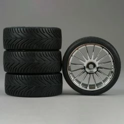 Discount 🌟 Brand new ⌛ Duratrax 16-Spoke Chrome Wheel, Radial (4) 👏 ⭐