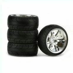 Flash Sale 😍 Top 10 😍 Duratrax 7-Spoke Chrome 10mm Off-Set ST, Radial (4) 🔔 🧨