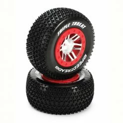 Deals 🌟 Buy ✔️ Duratrax SpeedTreads Triple Threat SC Front Rear Mounted (2): Traxxas Slash ⭐ 👏