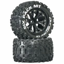 Deals 🧨 Promo 😍 Duratrax Six-Pack MT 2.8" 2WD Mounted 1/2" Offset Tires, Black (2) 🤩 🤩