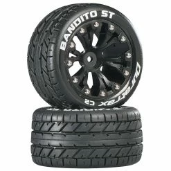 Hot Sale ✔️ Deals ⭐ Duratrax Bandito ST 2.8" 2WD Mounted Rear C2 Tires, Black (2) 🎉 👏