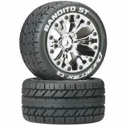 Cheap 😍 Top 10 😀 Duratrax Bandito ST 2.8" 2WD Mounted Rear C2 Tires, Chrome (2) 🤩 😀