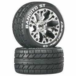 Hot Sale ✔️ Coupon ⭐ Duratrax Bandito ST 2.8" Mounted 1/2" Offset C2 Tires, Chrome (2) 👏 😀