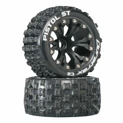 Discount 😍 Buy ⭐ Duratrax Pistol ST 2.8" 2WD Mounted Front C2 Tires, Black (2) 🎉 🥰