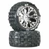 Buy 👍 Best Sale 🔔 Duratrax Pistol ST 2.8" 2WD Mounted Rear C2 Tires, Chrome (2) 😉 👏