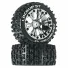 Outlet ⌛ Flash Sale 🔥 Duratrax Lockup ST 2.8" 2WD Mounted Rear Tires, Chrome (2) 🔔 🔔