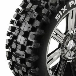 Cheapest 💯 Cheapest ⭐ Duratrax Six-Pack C2 Mounted Buggy Spoke Tires, Chrome (2) 🧨 🧨 -RC Cars And Trucks shop DTXC3605 A1 ERECBVUP