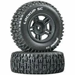 Buy 😀 Cheap 😉 Duratrax Lockup SC Tire C2 Mounted Black Rear: Slash (2) 😉 🎉