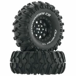 Hot Sale 💯 Outlet ✔️ Duratrax Showdown CR C3 Mounted 1.9" Crawler Tires, Black (2) 🥰 🧨