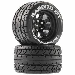 Best Sale 🧨 Flash Sale ⭐ Duratrax Bandito MT 2.8 Mounted Tires,Black 14mm Hex (2) 🛒 🎉