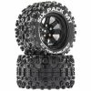 Brand new 🥰 Cheap 🎉 Duratrax Six Pack MT 2.8 Mounted Tires, Black 14mm Hex (2) 🥰 🛒