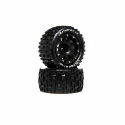 Best deal ⭐ Brand new 🔔 Duratrax Lockup MT Belted 2.8" 2WD Mounted Rear Tires, .5 Offset, Black (2) 🌟 🎉