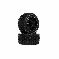 Promo ⭐ Promo 🔔 Duratrax Lockup ST Belted 2.8" 2WD Mounted Rear Tires, .5 Offset, Black (2) 👏 🧨