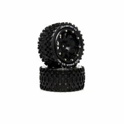 Best Pirce ⭐ Cheapest ⭐ Duratrax Six Pack ST Belted 2.8" 2WD Mounted Rear Tires, 0 Offset, Black (2) 😍 ✨