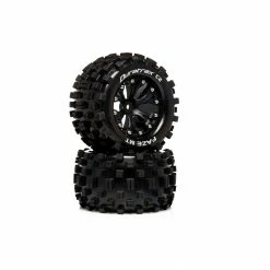 Promo 😍 New ✨ Duratrax FAZE MT 2.8 Mounted F/R C2 0 Offset Black (2) 👏 🌟