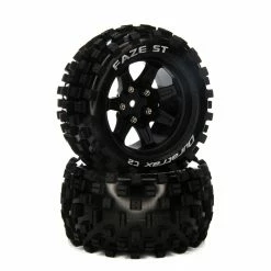 Hot Sale 🤩 Best deal ❤️ Duratrax FAZE ST 2.8 Mounted F/R Tires, C2 14mm Black (2) 🧨 ❤️