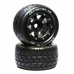 Coupon 🥰 Budget 👍 Duratrax Bandito MT Belt 2.8" Mounted Front/Rear Tires, .5 Offset 17mm, Black (2) 🎁 🧨
