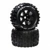 Cheap 🥰 Discount 🔥 Duratrax Lockup ST Belt 3.8" Mounted Front/Rear Tires .5 Offset 17mm, Black (2) 🎉 🔥