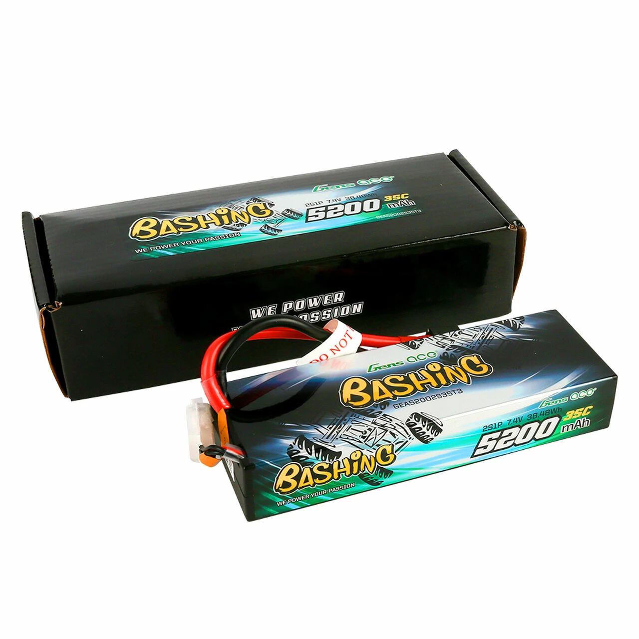 New π Coupon β Gens Ace 7.4V 5200mAh 35C 2S HardCase LiPo Battery: EC3, Deans, XT60 π€© π 3 New π Coupon β Gens Ace 7.4V 5200mAh 35C 2S HardCase LiPo Battery: EC3, Deans, XT60 π€© π - Image 3