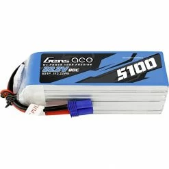 Promo 🎁 Wholesale 👍 Gens Ace 22.2V 5100mAh 6S 80C LiPo Battery: EC5 🌟 😉