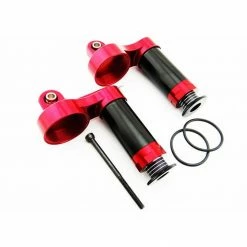 Hot Sale 🥰 Discount 👏 Hot Racing Red Aluminum Reservoir Shock Upgrade Kit: Losi DBXL (2) 💯 🥰