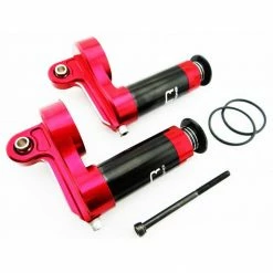 Hot Sale 🥰 Discount 👏 Hot Racing Red Aluminum Reservoir Shock Upgrade Kit: Losi DBXL (2) 💯 🥰 -RC Cars And Trucks shop HRADBL156R02 A2 BR9MH552