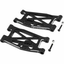 Best Sale 🤩 Top 10 😉 Hot Racing Black Aluminum Lower Front Arms: Losi Super Rock Rey (2) ✔️ 😀