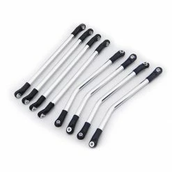 Buy 🔔 Buy 😀 Hot Racing Aluminum Silver 4-Link Set: Axial Wraith, AX10 Ridgecrest 😍 🧨