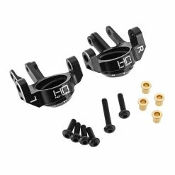 Budget 🧨 Coupon 🎉 Hot Racing Aluminum Steering Knuckles, Black: SCX10 II 🔔 🔥