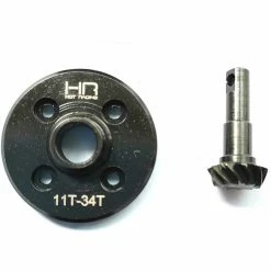 Coupon 👍 Best Sale 💯 Hot Racing Steel Helical Differential 34T Ring, 11T Pinion Stock: Traxxas TRX-4 💯 😍