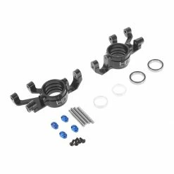 Best Sale ⌛ Discount 🔔 Hot Racing Aluminum Steering Blocks Triple Bearing Support: Traxxas X-MAXX 👏 ⭐