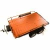 Flash Sale 😀 Cheapest 🤩 Integy Alloy Flatbed Dual Axle Car Trailer, Orange: 1/10 RC 😉 🥰