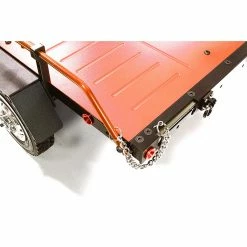 Flash Sale 😀 Cheapest 🤩 Integy Alloy Flatbed Dual Axle Car Trailer, Orange: 1/10 RC 😉 🥰 -RC Cars And Trucks shop INTC29006ORANGE A4 7O3DWEW0