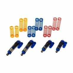 Best deal ⌛ Buy 🤩 Integy XSR2 Heavy Duty Piggyback Shocks, Blue: Traxxas Slash (4) 🎁 👍