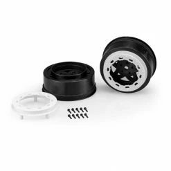 Brand new 🎁 New ⌛ JConcepts, Inc. Tremor Slash narrow front wheel-BLK/WHT BDLCK (2) 💯 🛒