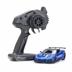 Coupon 😀 Budget ⌛ Kyosho 1/28 MINI-Z 2WD Corvette ZR1 RTR, Elkhart Lake, Blue Metallic 😀 🎉