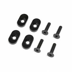 Budget ⭐ Wholesale 🌟 Losi EngineMountInsert & Screws 21T, Black(4): DBXL 2.0 👏 🔥